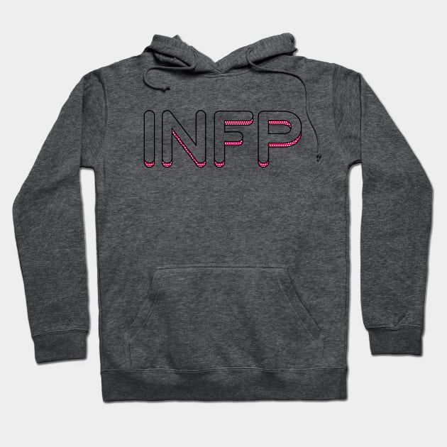 INFP Pink + White Polka Dot Hoodie by moni5550